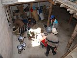Mustang Lo Manthang 01 02-2 The Kitchen The crew slept downstairs in our simple accommodation in Lo Manthang. Here is their cooking area just below my room.
